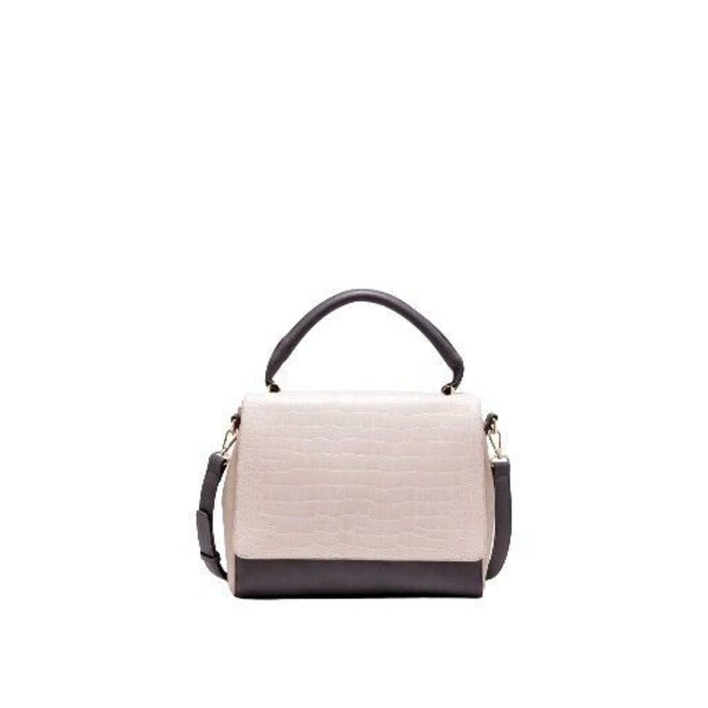 Sole Society Agnes satchel Structured faux crocodile-textured